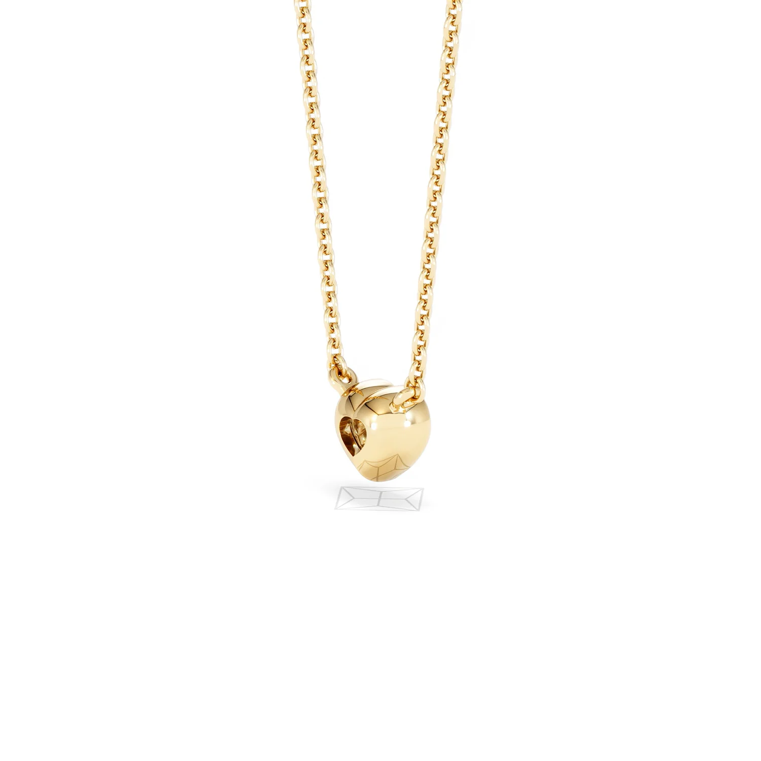 Horizon Heart Cut Lab Diamond Solitaire Necklace 0.25ct H/SI in 18k Gold Vermeil - Image 39