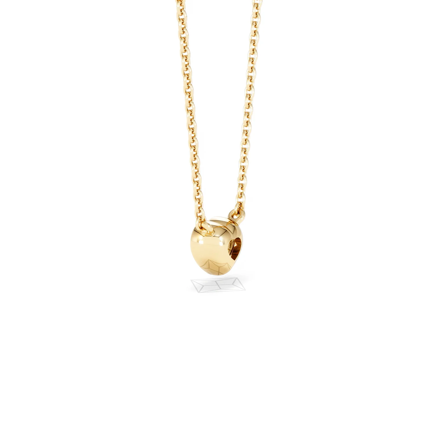 Horizon Heart Cut Lab Diamond Solitaire Necklace 0.25ct H/SI in 18k Gold Vermeil - Image 62