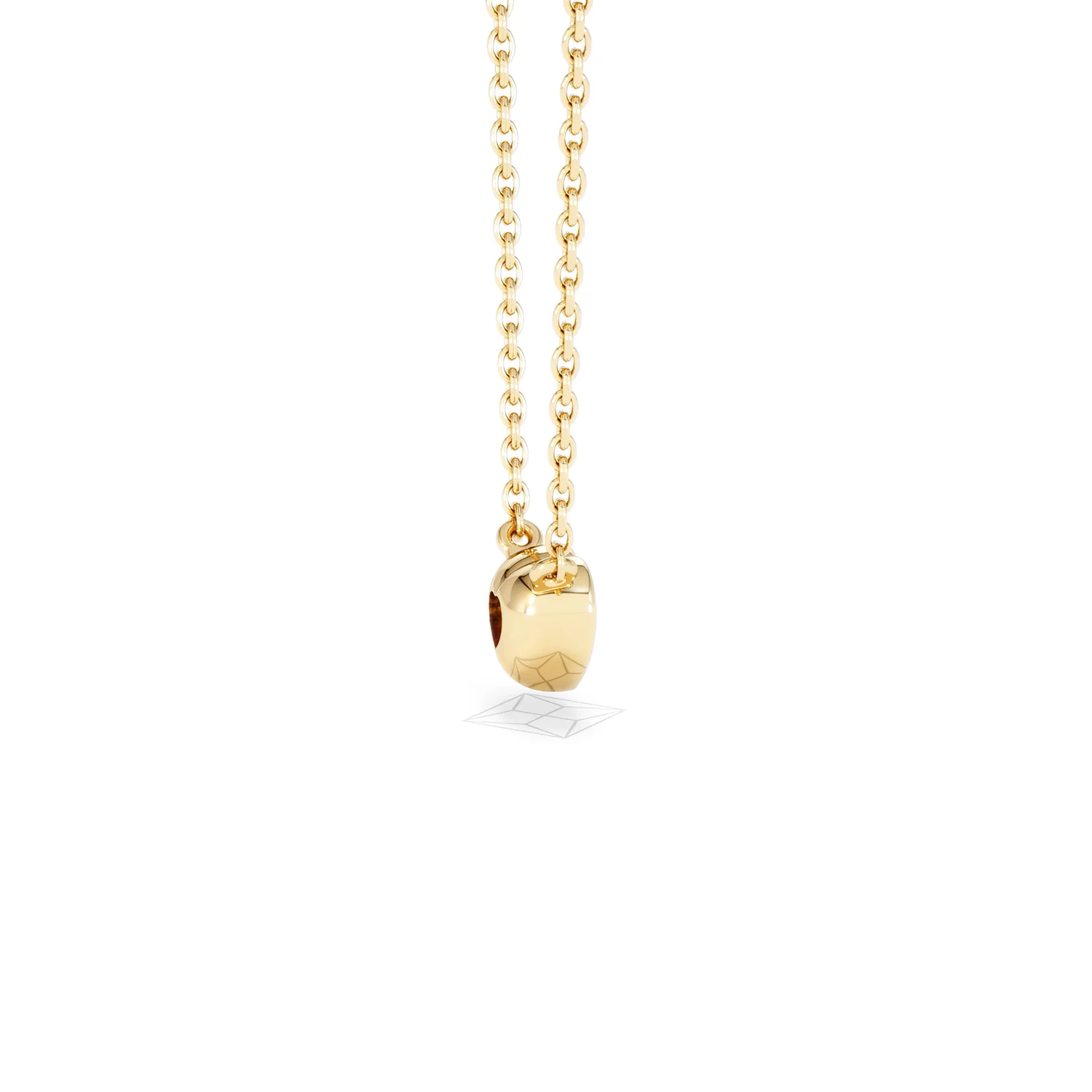 Horizon Heart Cut Lab Diamond Solitaire Necklace 0.25ct H/SI in 9K Gold - Image 33