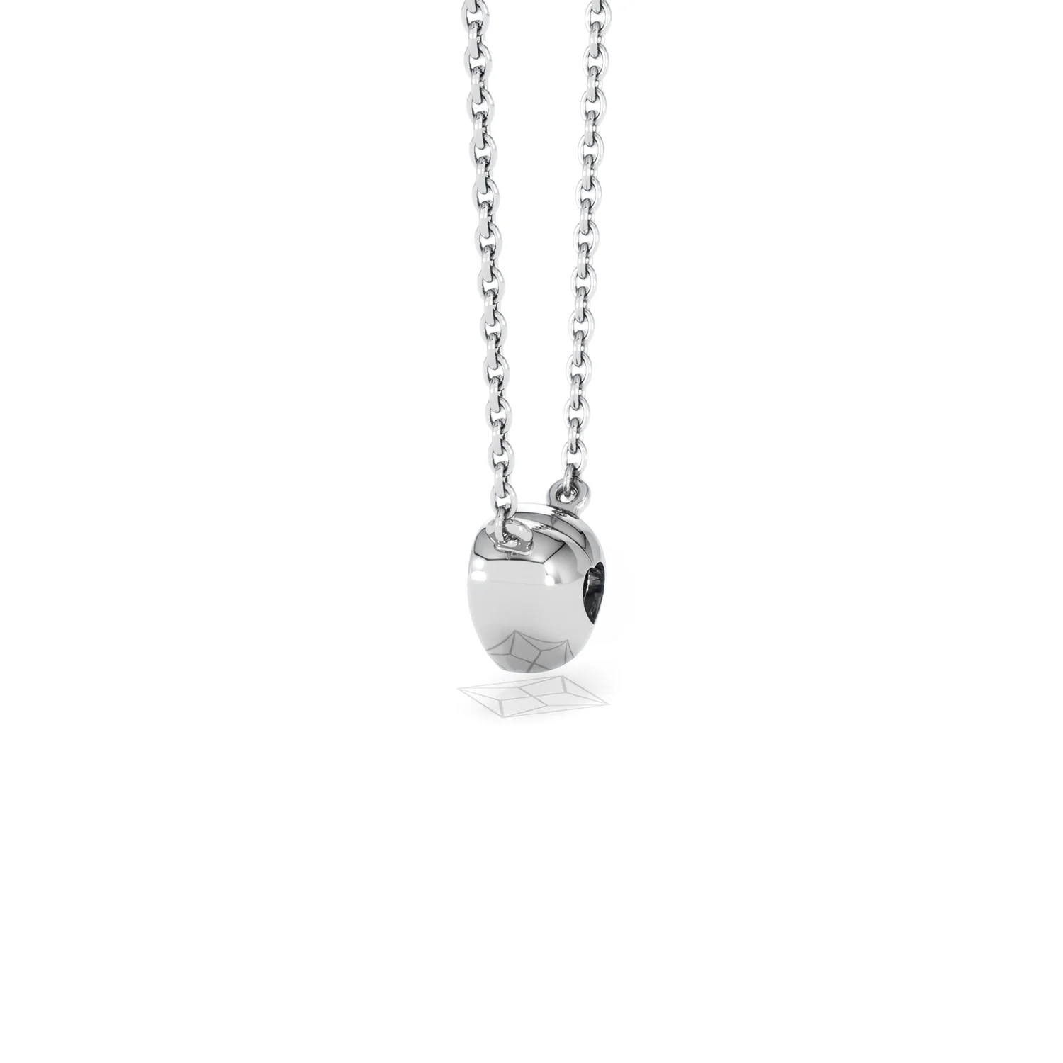 Horizon Heart Cut Lab Diamond Solitaire Necklace 0.50ct H/SI in 9K White Gold - Image 65