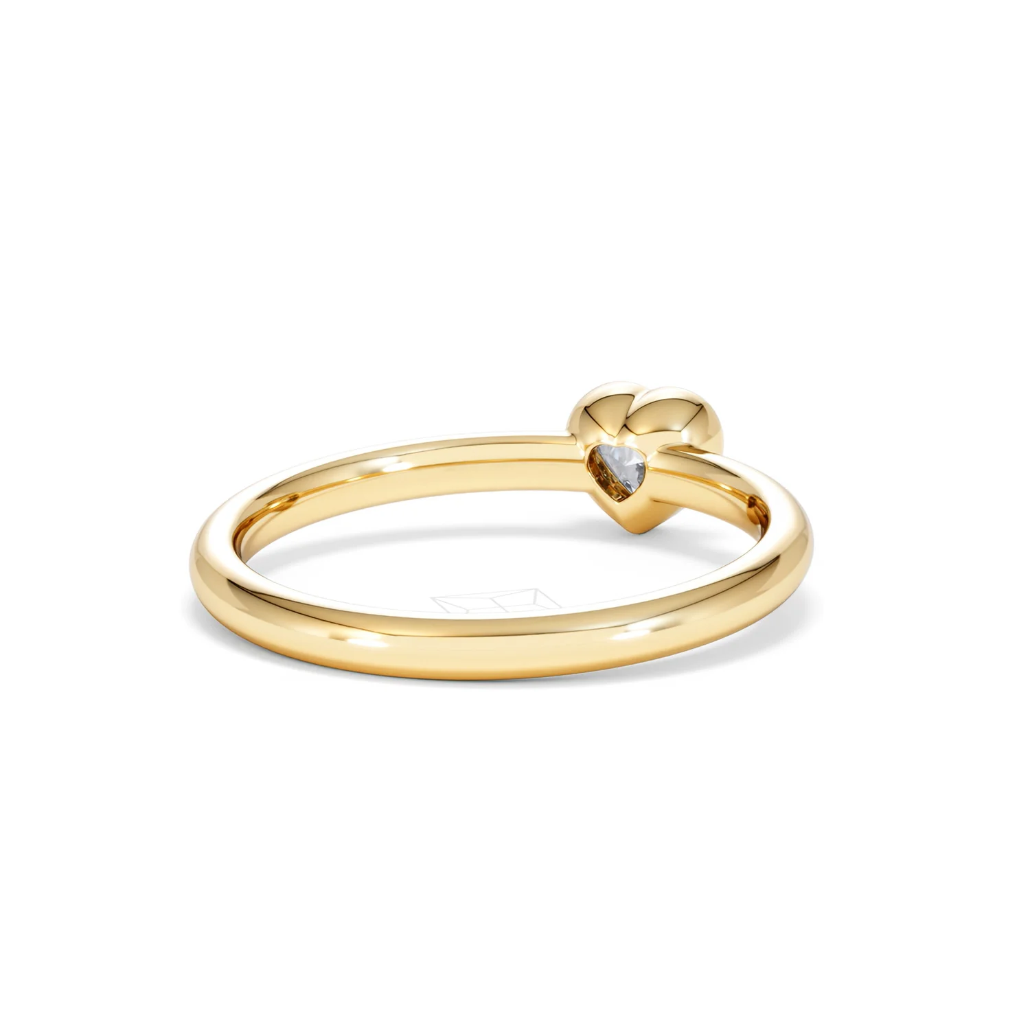 Horizon Heart Cut Lab Diamond Solitaire Ring 0.25ct H/SI in 18k Gold Vermeil - Image 44