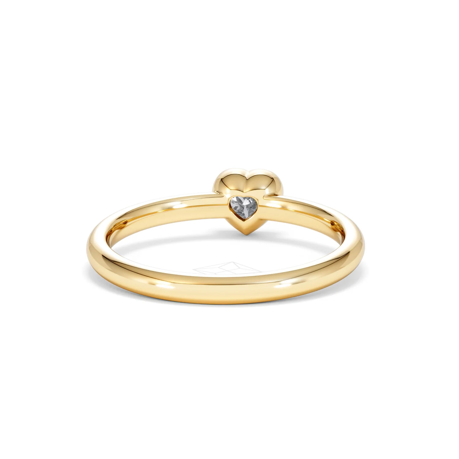 Horizon Heart Cut Lab Diamond Solitaire Ring 0.25ct H/SI in 18k Gold Vermeil - Image 48