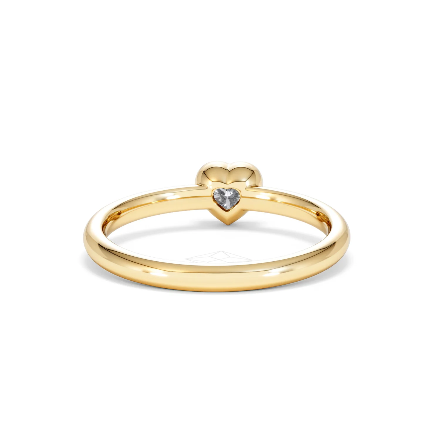 Horizon Heart Cut Lab Diamond Solitaire Ring 0.25ct H/SI in 18k Gold Vermeil - Image 49