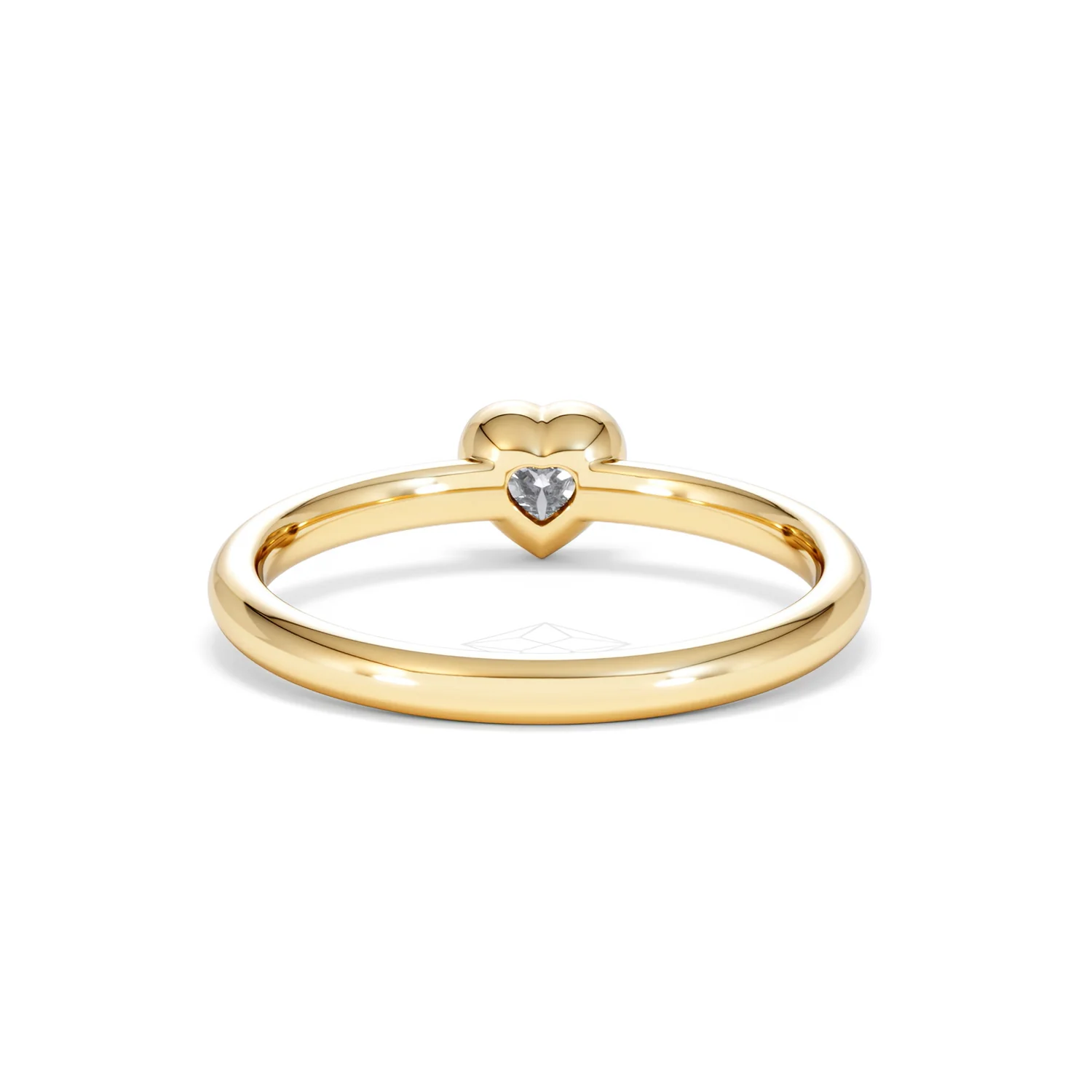 Horizon Heart Cut Lab Diamond Solitaire Ring 0.25ct H/SI in 18k Gold Vermeil - Image 50