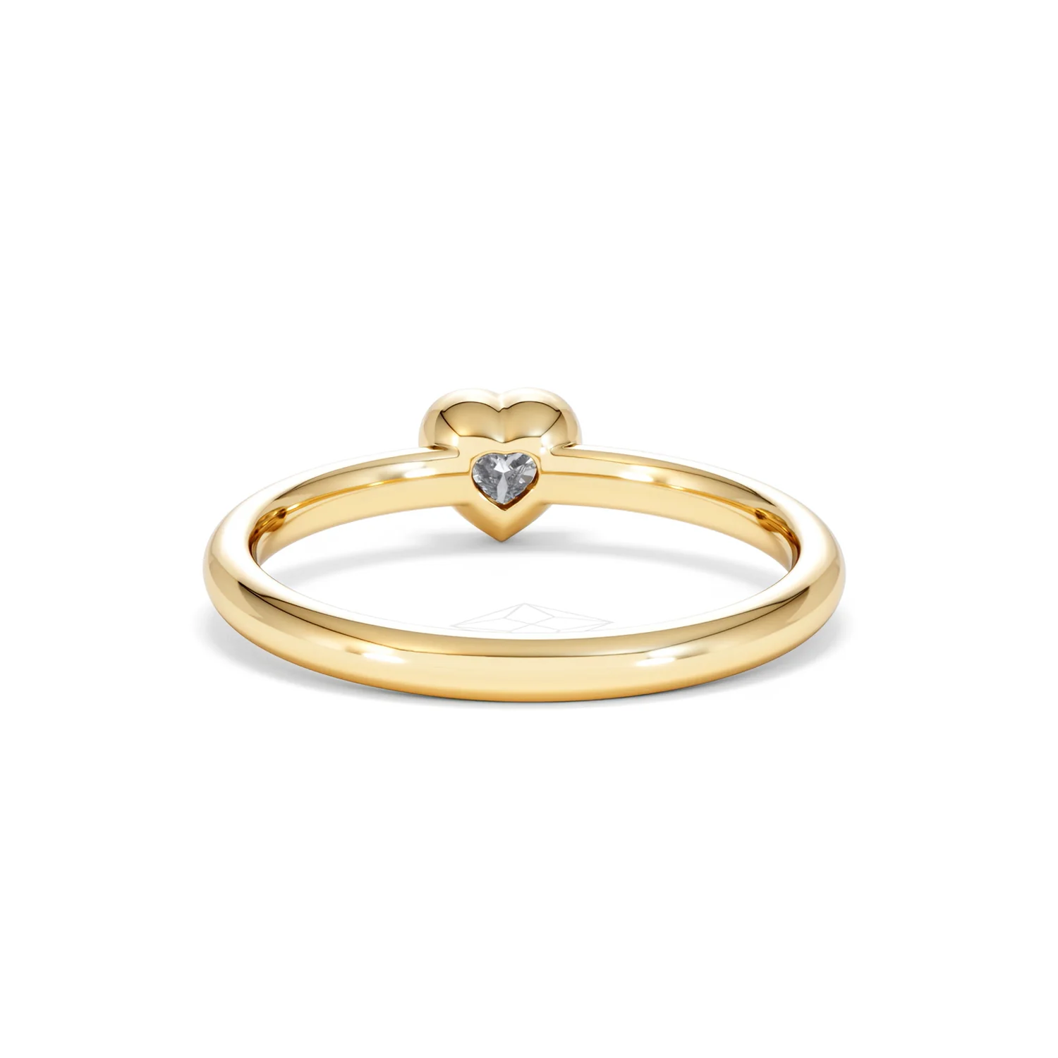 Horizon Heart Cut Lab Diamond Solitaire Ring 0.25ct H/SI in 18k Gold Vermeil - Image 51