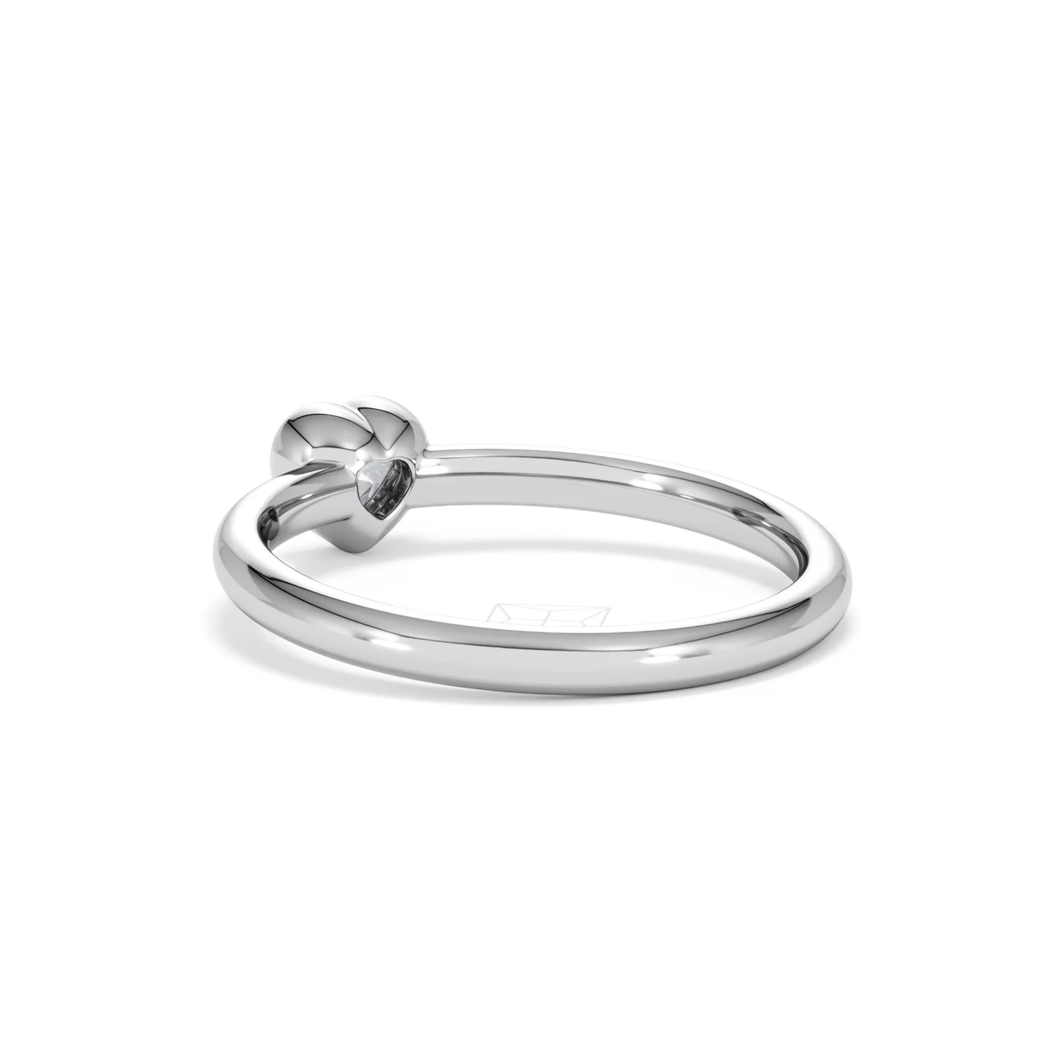 Horizon Heart Cut Lab Diamond Solitaire Ring 0.25ct H/SI in 925 Silver - Image 58