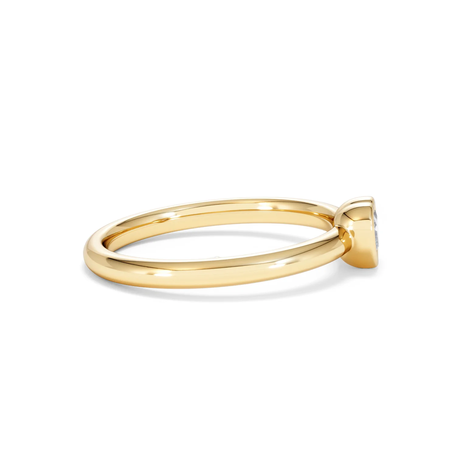Horizon Heart Cut Lab Diamond Solitaire Ring 0.25ct H/SI in 9K Gold - Image 29