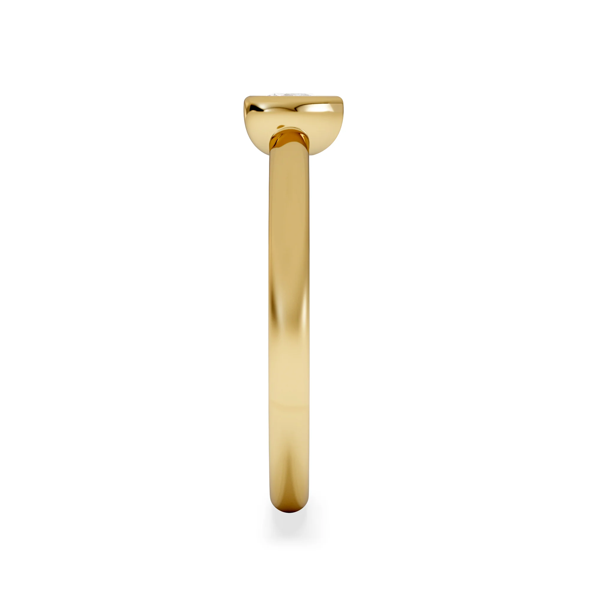 Horizon Heart Cut Lab Diamond Solitaire Ring 0.25ct H/SI in 9K Gold - Image 5