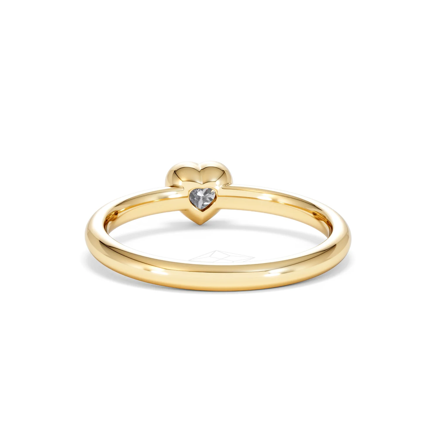 Horizon Heart Cut Lab Diamond Solitaire Ring 0.25ct H/SI in 9K Gold - Image 52