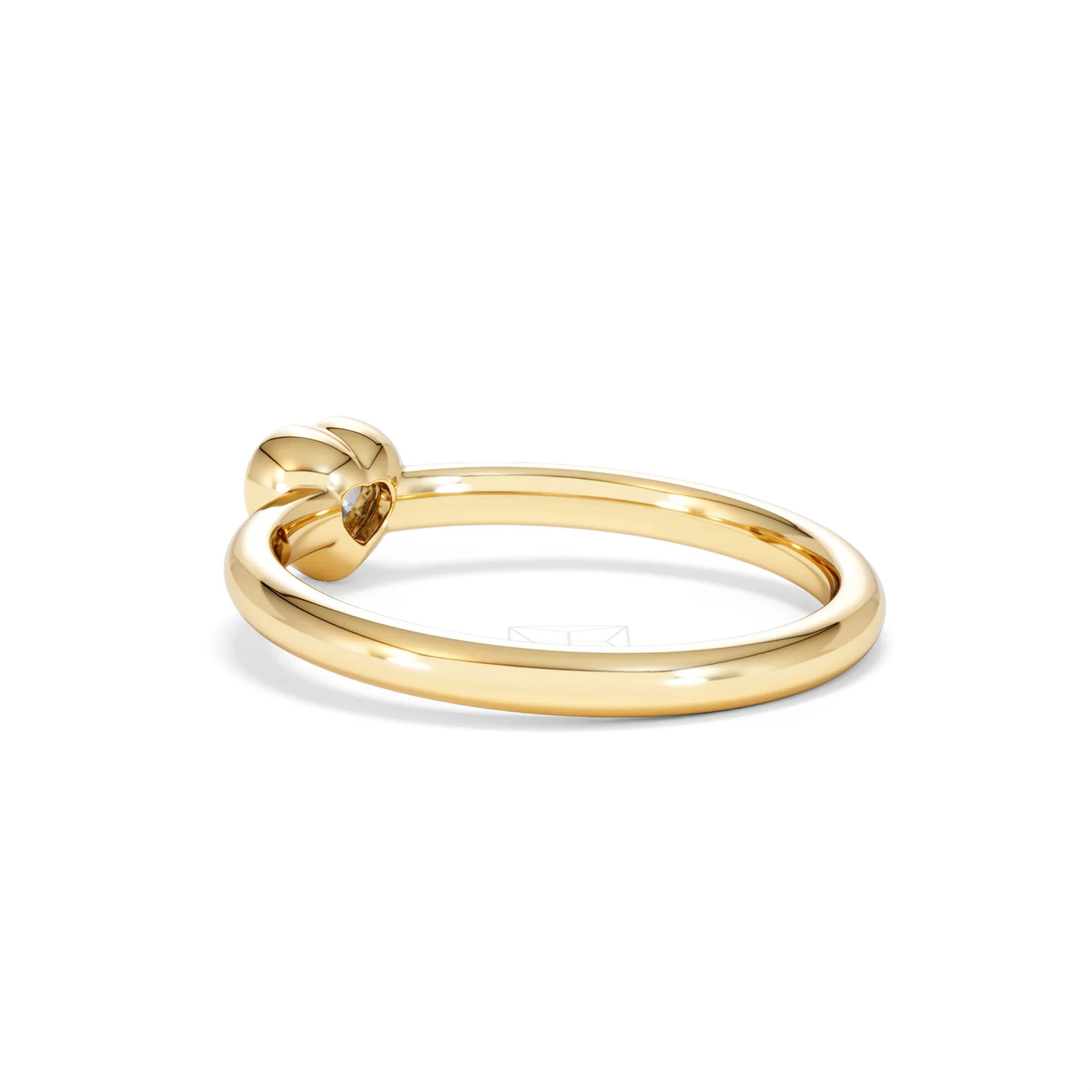 Horizon Heart Cut Lab Diamond Solitaire Ring 0.25ct H/SI in 9K Gold - Image 60