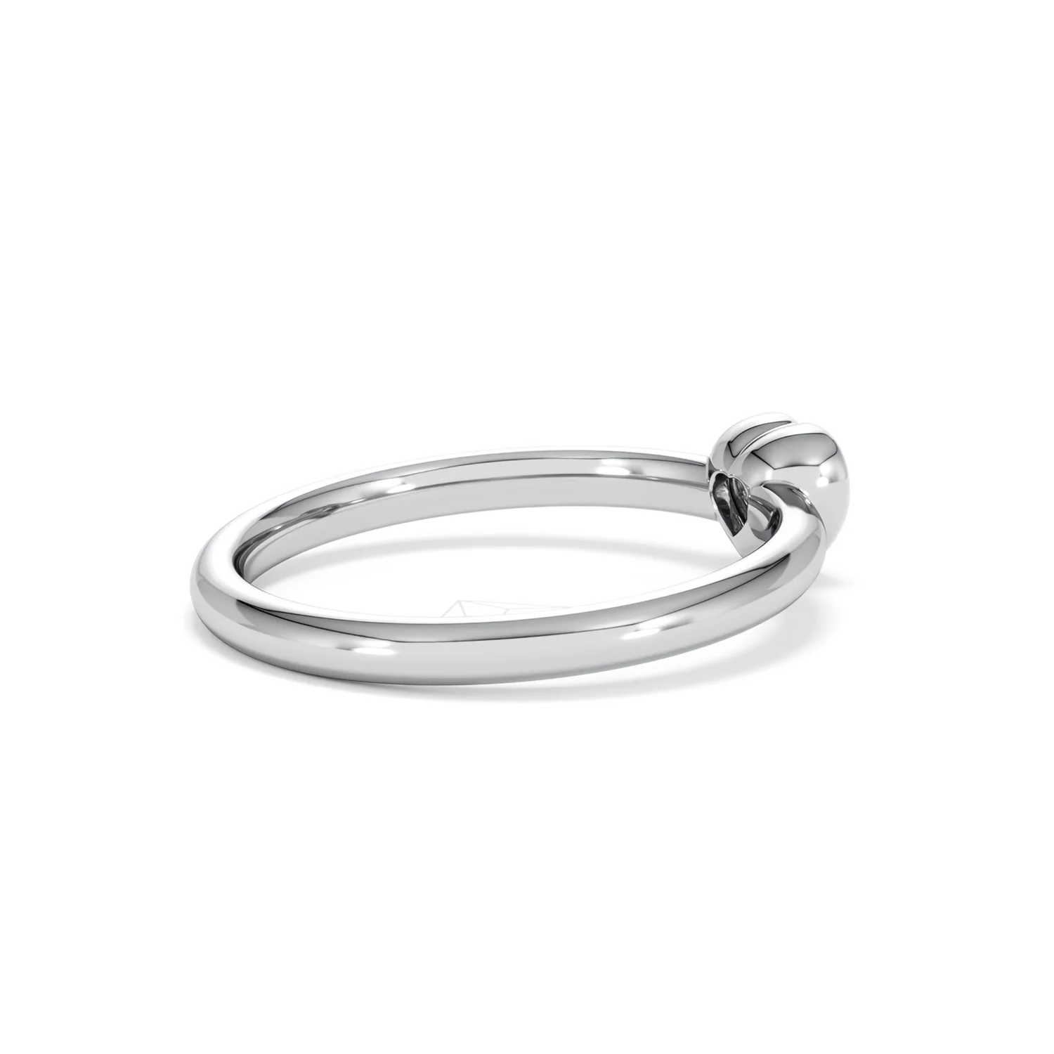 Horizon Heart Cut Lab Diamond Solitaire Ring 0.25ct H/SI in 9K White Gold - Image 37