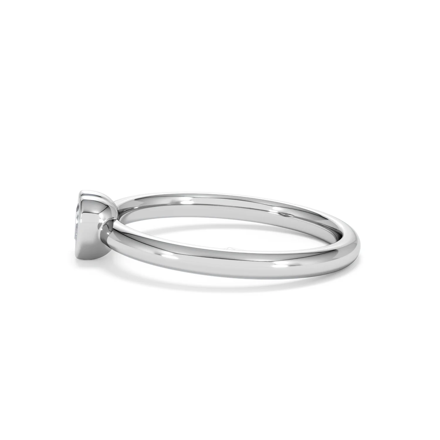 Horizon Heart Cut Lab Diamond Solitaire Ring 0.25ct H/SI in 9K White Gold - Image 71