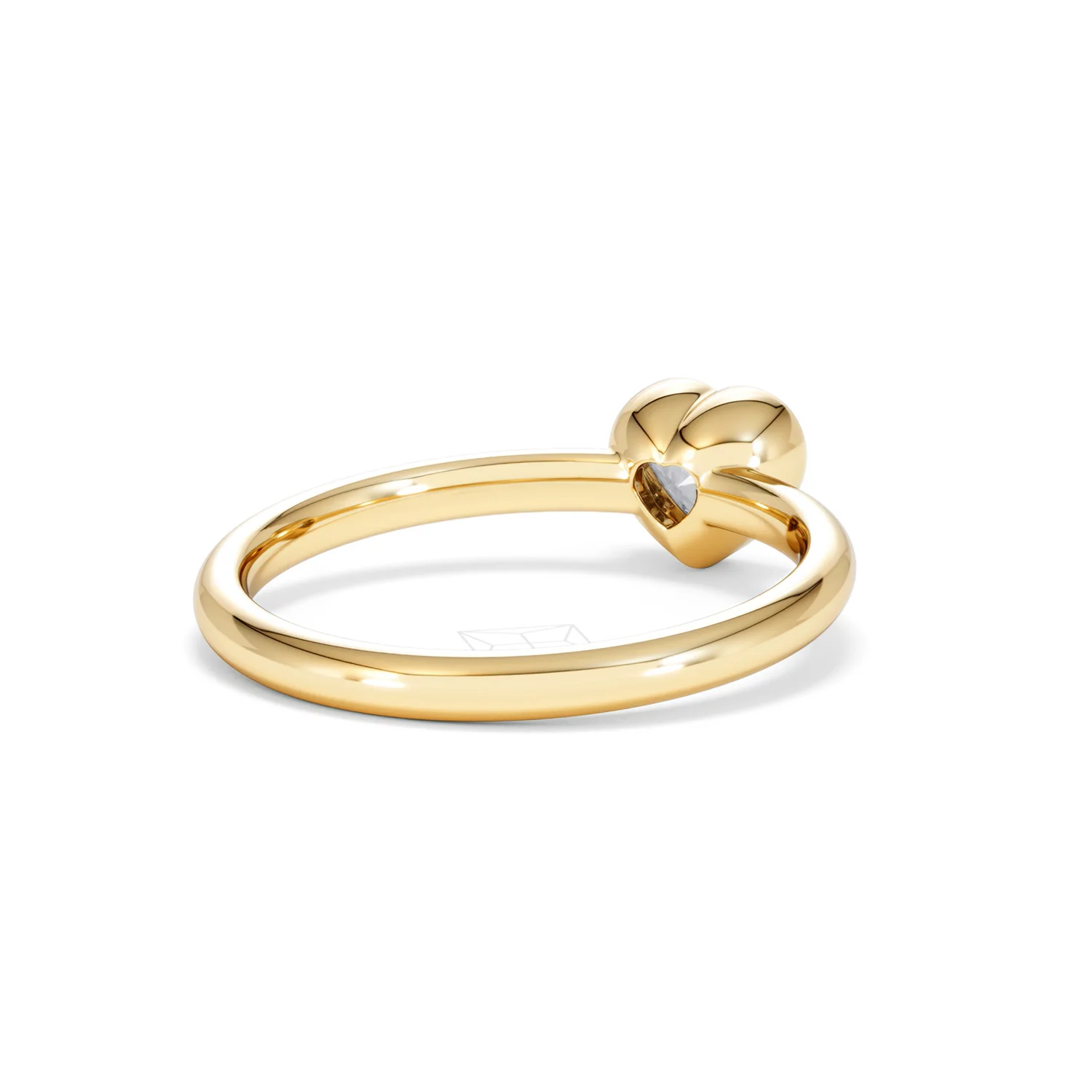Horizon Heart Cut Lab Diamond Solitaire Ring 0.50ct H/SI in 9K Gold - Image 43