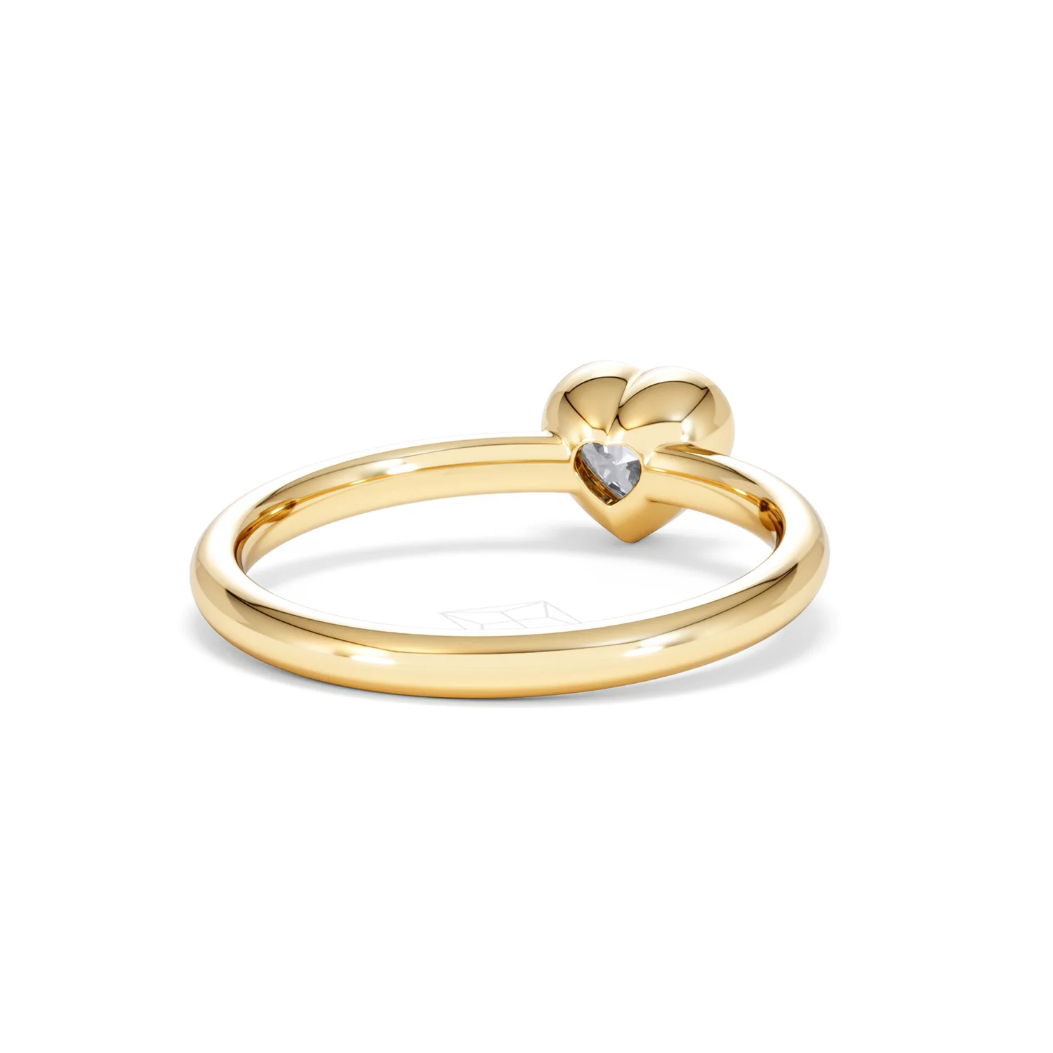Horizon Heart Cut Lab Diamond Solitaire Ring 0.50ct H/SI in 9K Gold - Image 45