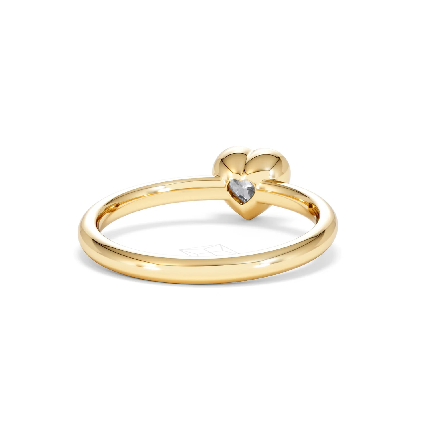 Horizon Heart Cut Lab Diamond Solitaire Ring 0.50ct H/SI in 9K Gold - Image 46