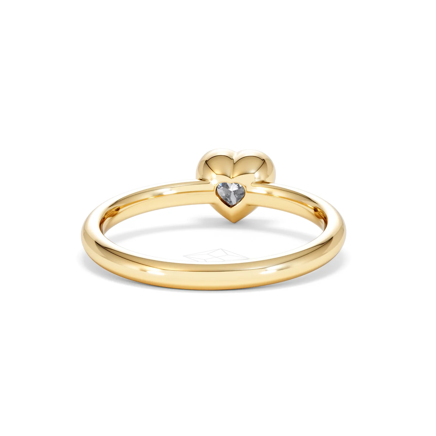 Horizon Heart Cut Lab Diamond Solitaire Ring 0.50ct H/SI in 9K Gold - Image 48