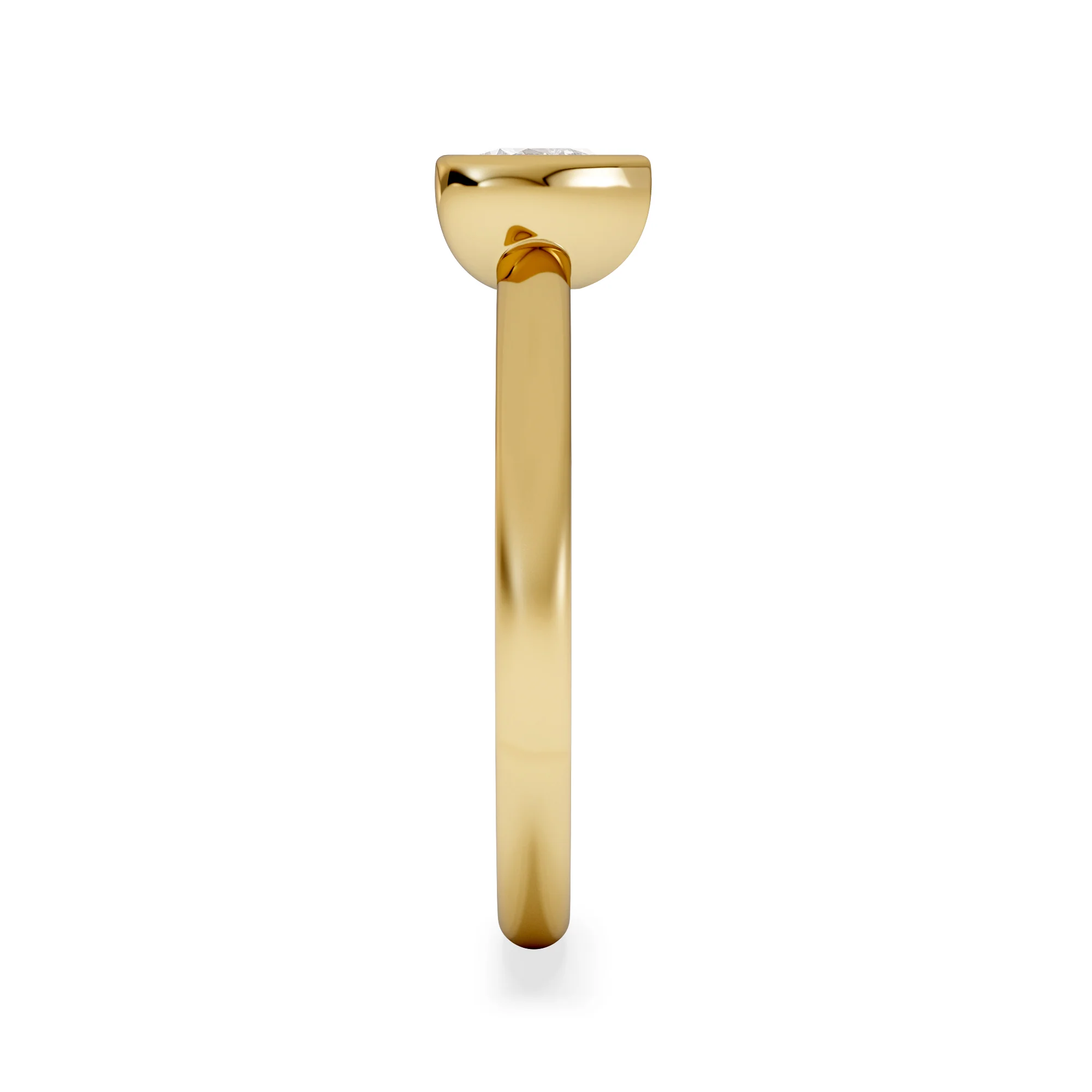 Horizon Heart Cut Lab Diamond Solitaire Ring 0.50ct H/SI in 9K Gold - Image 5