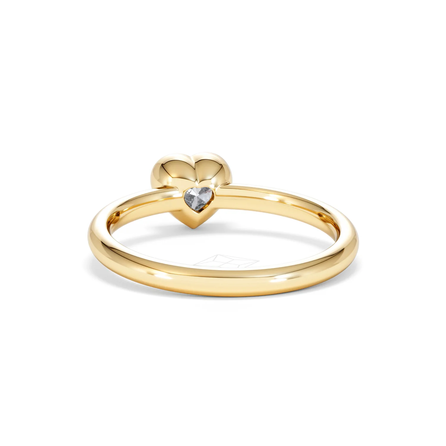 Horizon Heart Cut Lab Diamond Solitaire Ring 0.50ct H/SI in 9K Gold - Image 53