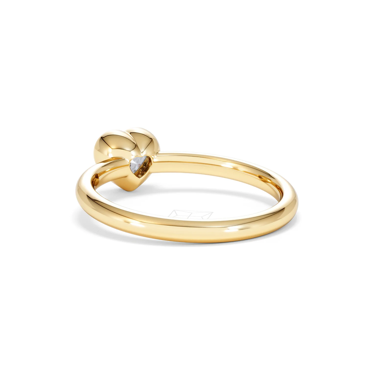 Horizon Heart Cut Lab Diamond Solitaire Ring 0.50ct H/SI in 9K Gold - Image 57