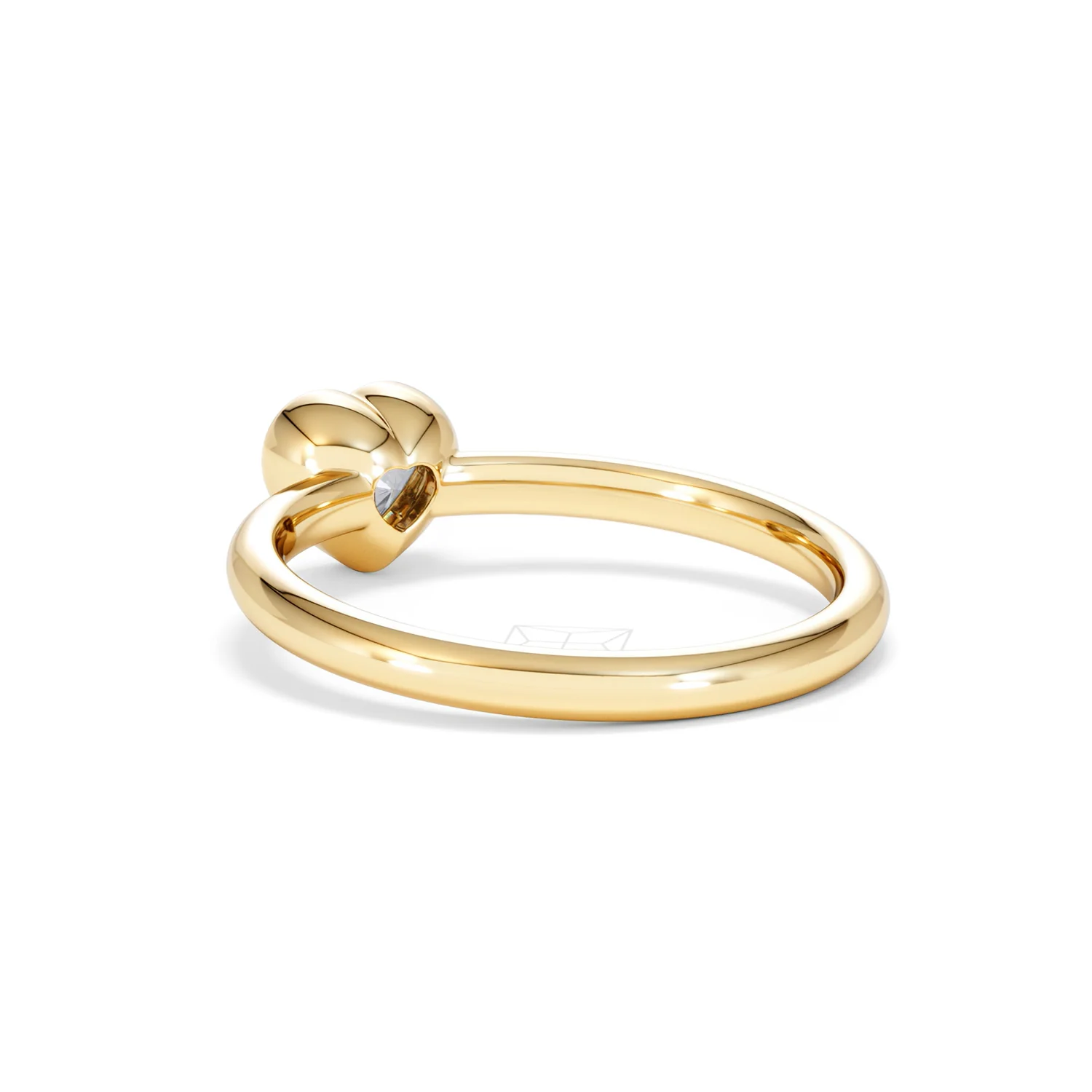 Horizon Heart Cut Lab Diamond Solitaire Ring 0.50ct H/SI in 9K Gold - Image 58