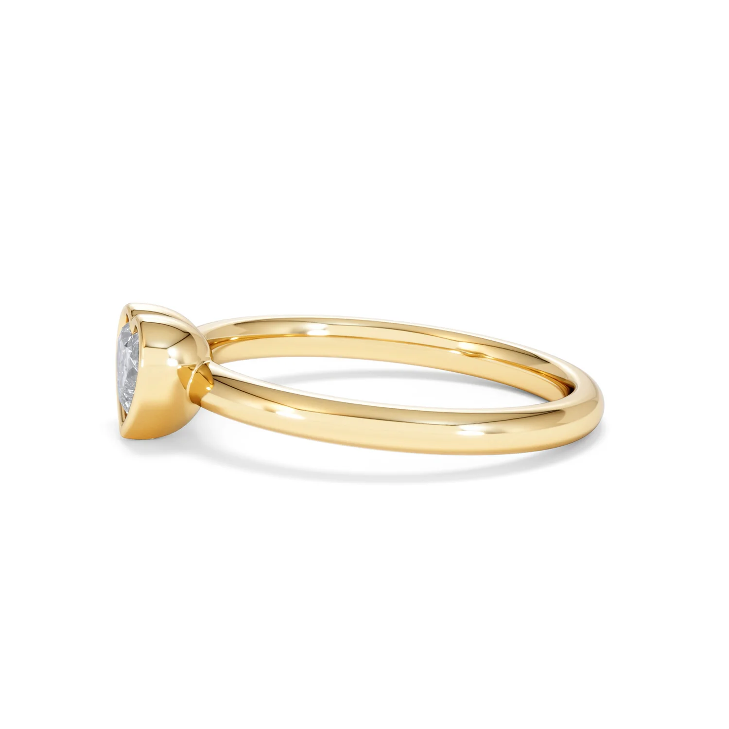 Horizon Heart Cut Lab Diamond Solitaire Ring 0.50ct H/SI in 9K Gold - Image 73