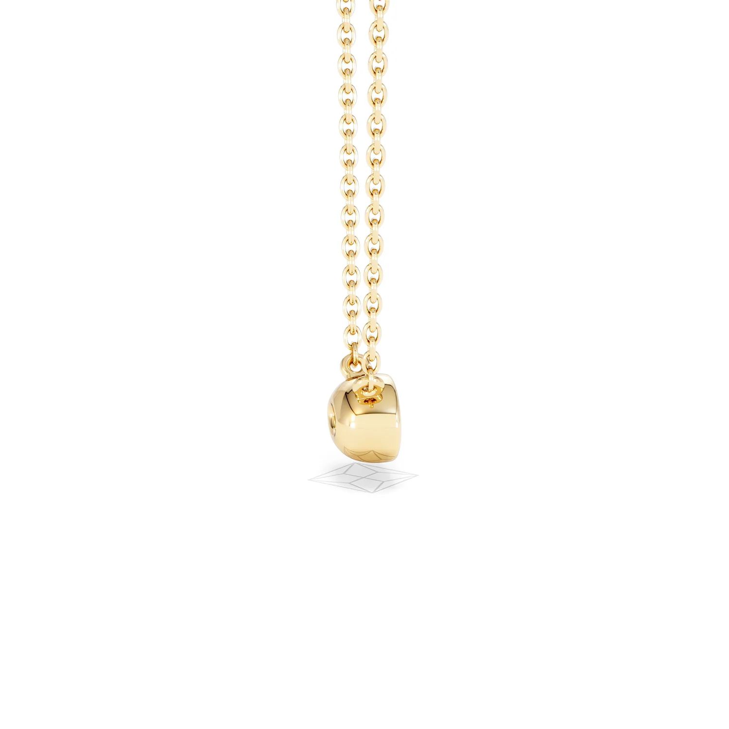 Horizon Oval Cut Lab Diamond Solitaire Necklace 0.25ct H/SI in 18k Gold Vermeil - Image 32