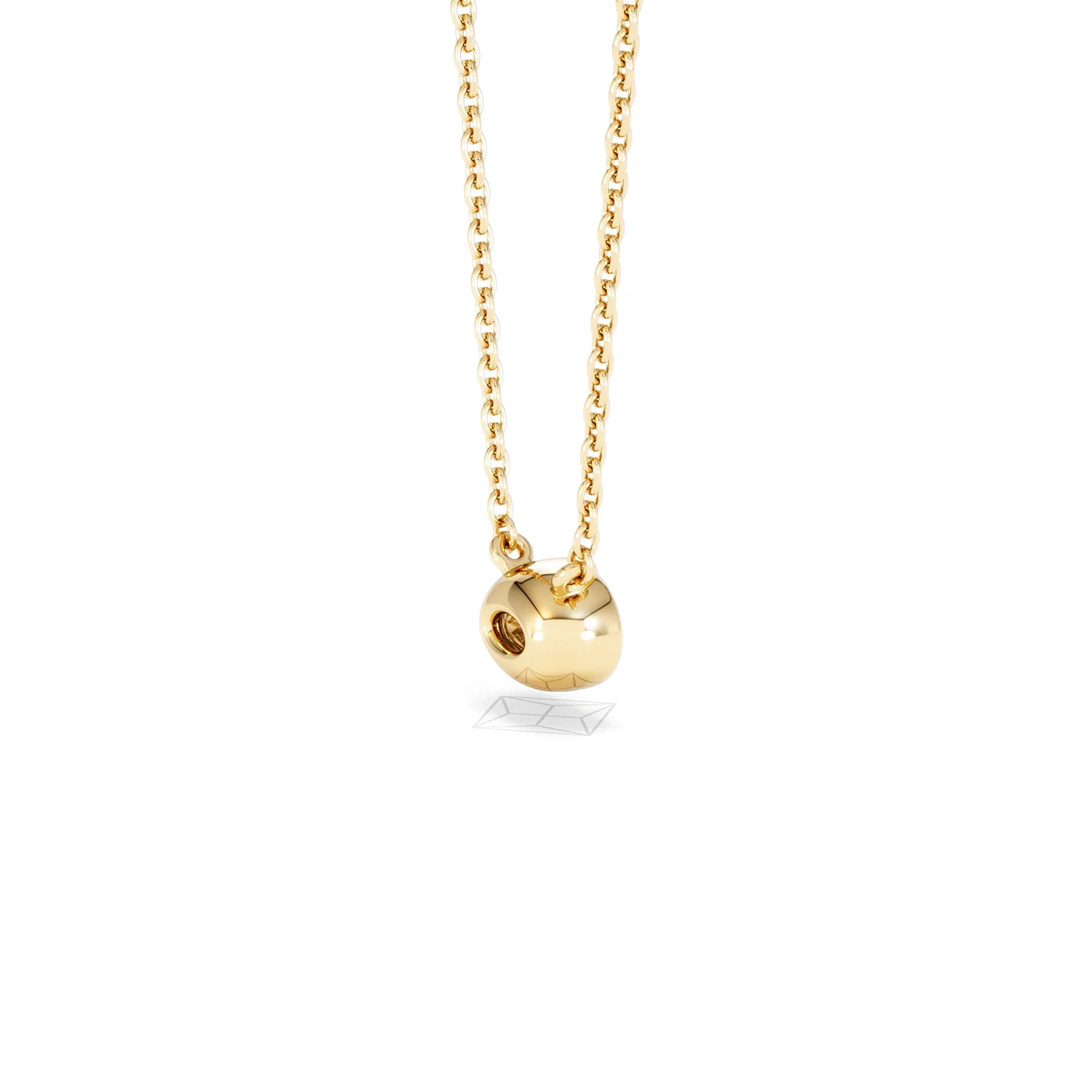 Horizon Oval Cut Lab Diamond Solitaire Necklace 0.25ct H/SI in 18k Gold Vermeil - Image 37