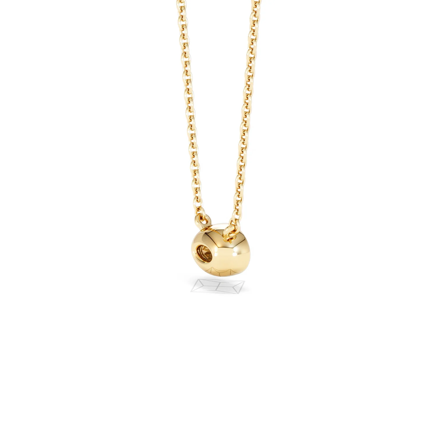 Horizon Oval Cut Lab Diamond Solitaire Necklace 0.25ct H/SI in 18k Gold Vermeil - Image 38