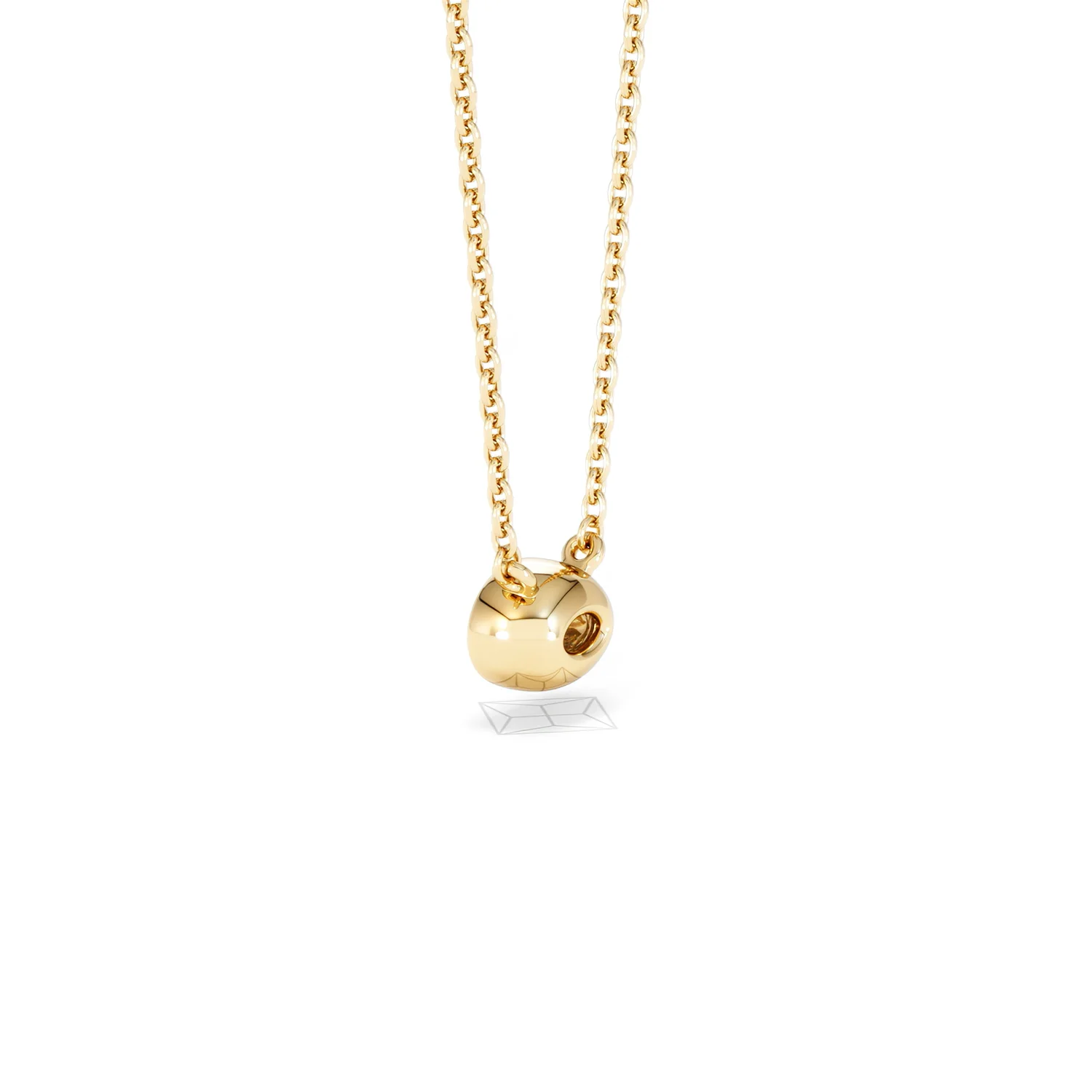 Horizon Oval Cut Lab Diamond Solitaire Necklace 0.25ct H/SI in 18k Gold Vermeil - Image 62