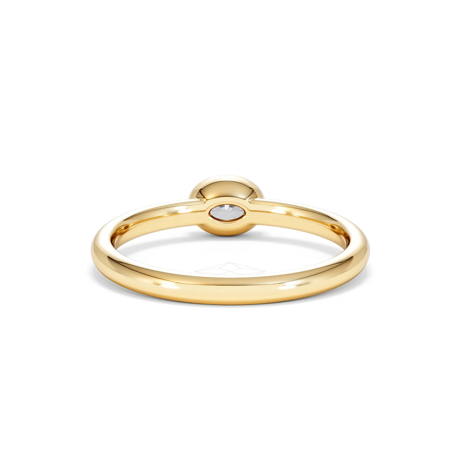 Horizon Oval Cut Lab Diamond Solitaire Ring 0.25ct H/SI in 18k Gold Vermeil - Image 51