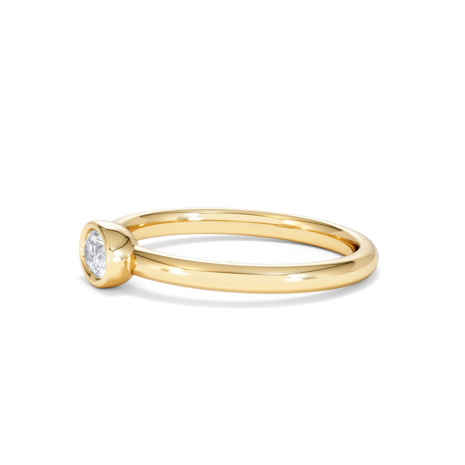 Horizon Oval Cut Lab Diamond Solitaire Ring 0.25ct H/SI in 18k Gold Vermeil - Image 76
