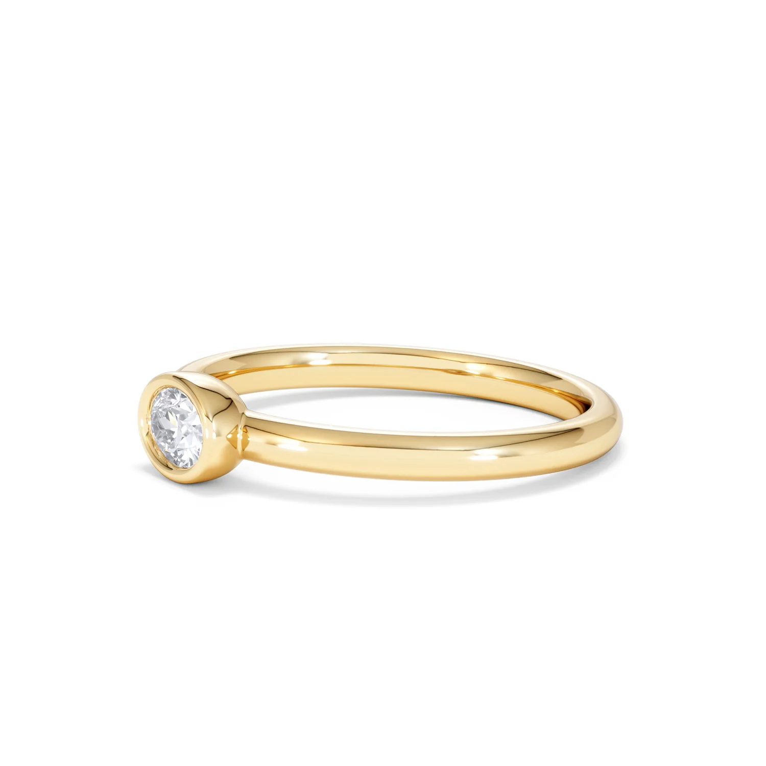 Horizon Oval Cut Lab Diamond Solitaire Ring 0.25ct H/SI in 18k Gold Vermeil - Image 78
