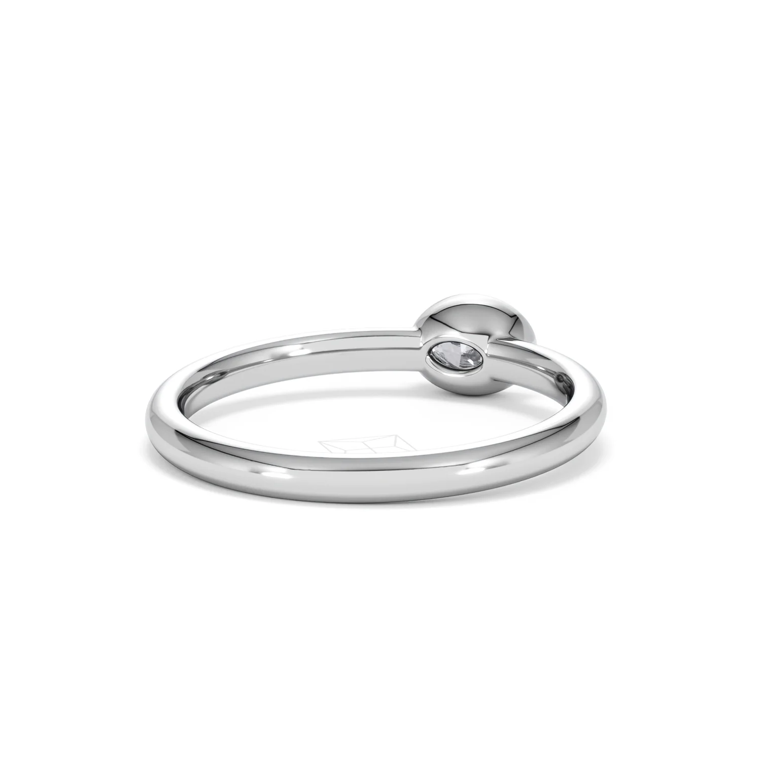 Horizon Oval Cut Lab Diamond Solitaire Ring 0.25ct H/SI in 925 Silver - Image 44