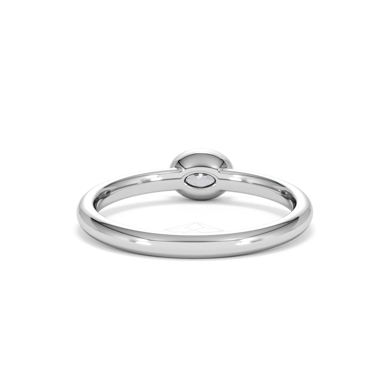 Horizon Oval Cut Lab Diamond Solitaire Ring 0.25ct H/SI in 925 Silver - Image 49