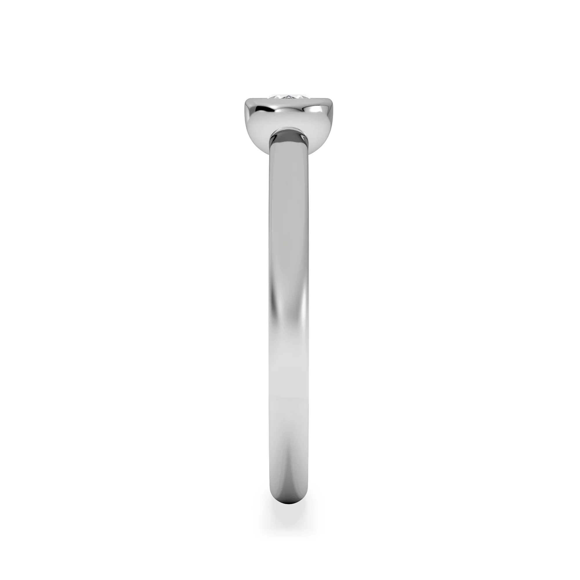 Horizon Oval Cut Lab Diamond Solitaire Ring 0.25ct H/SI in 925 Silver - Image 5