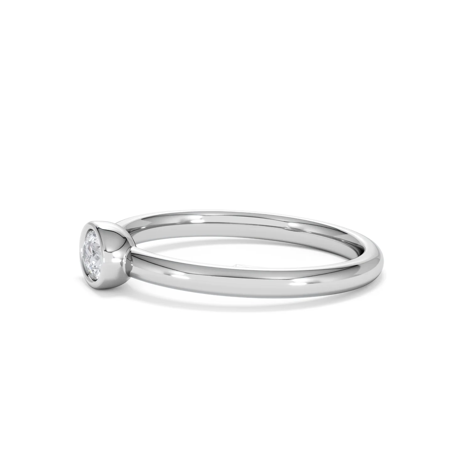Horizon Oval Cut Lab Diamond Solitaire Ring 0.25ct H/SI in 925 Silver - Image 74