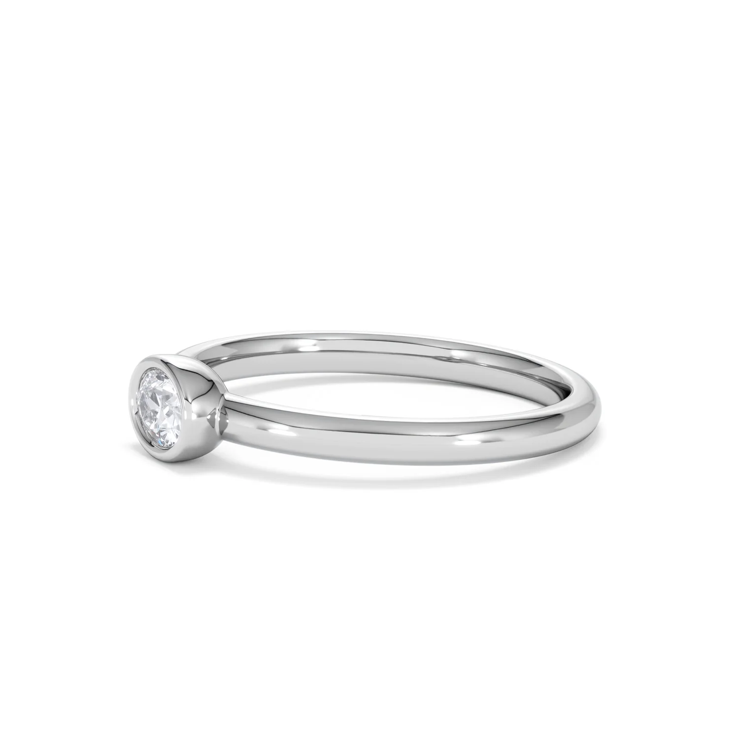 Horizon Oval Cut Lab Diamond Solitaire Ring 0.25ct H/SI in 925 Silver - Image 76