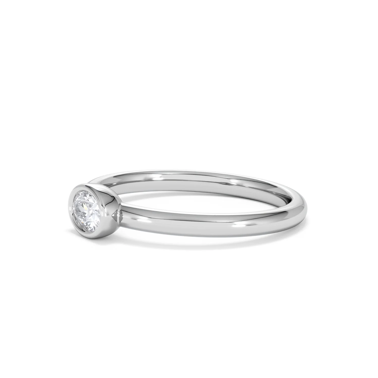 Horizon Oval Cut Lab Diamond Solitaire Ring 0.25ct H/SI in 925 Silver - Image 77