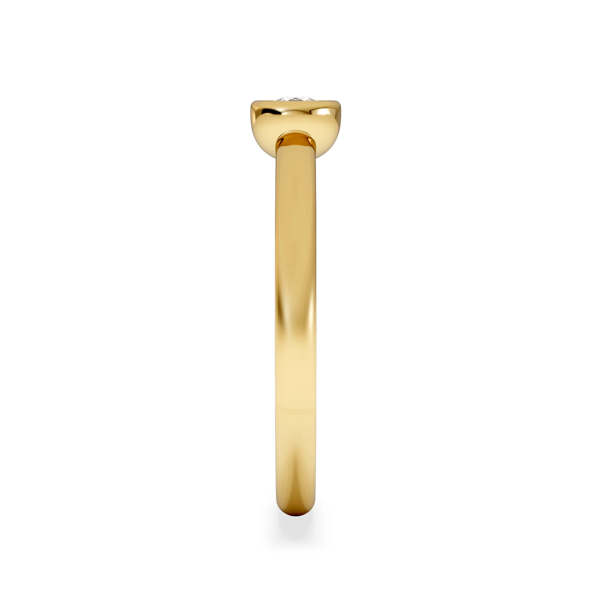 Horizon Oval Cut Lab Diamond Solitaire Ring 0.25ct H/SI in 9K Gold - Image 5