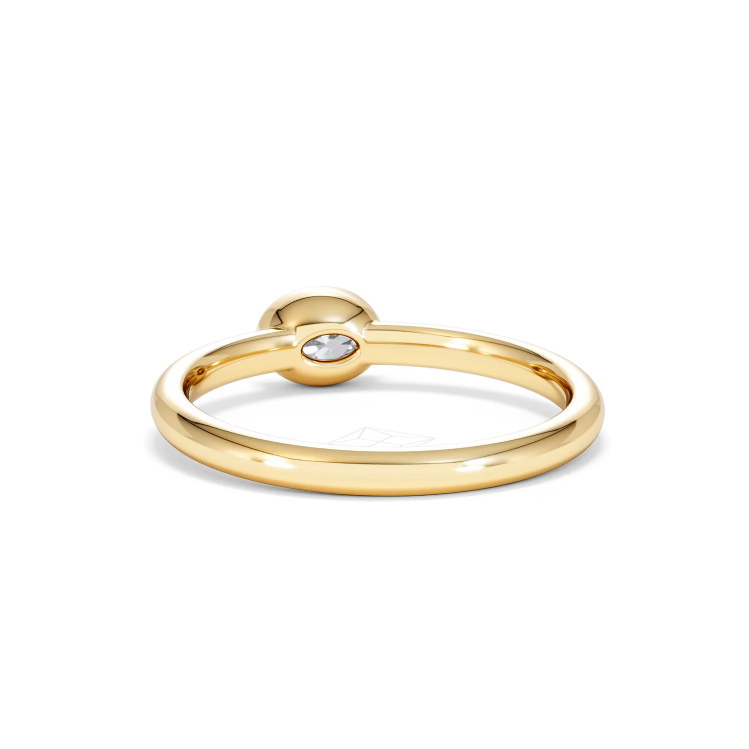 Horizon Oval Cut Lab Diamond Solitaire Ring 0.25ct H/SI in 9K Gold - Image 54