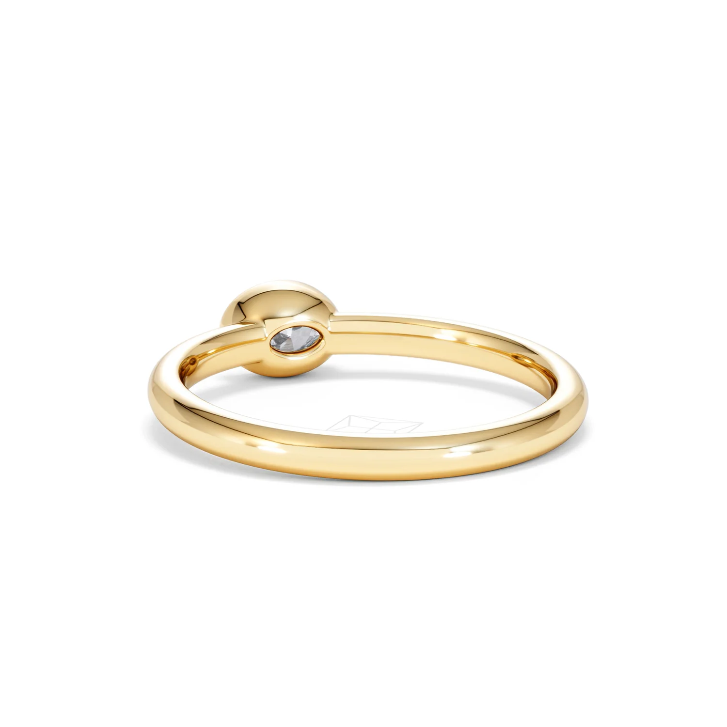 Horizon Oval Cut Lab Diamond Solitaire Ring 0.25ct H/SI in 9K Gold - Image 56