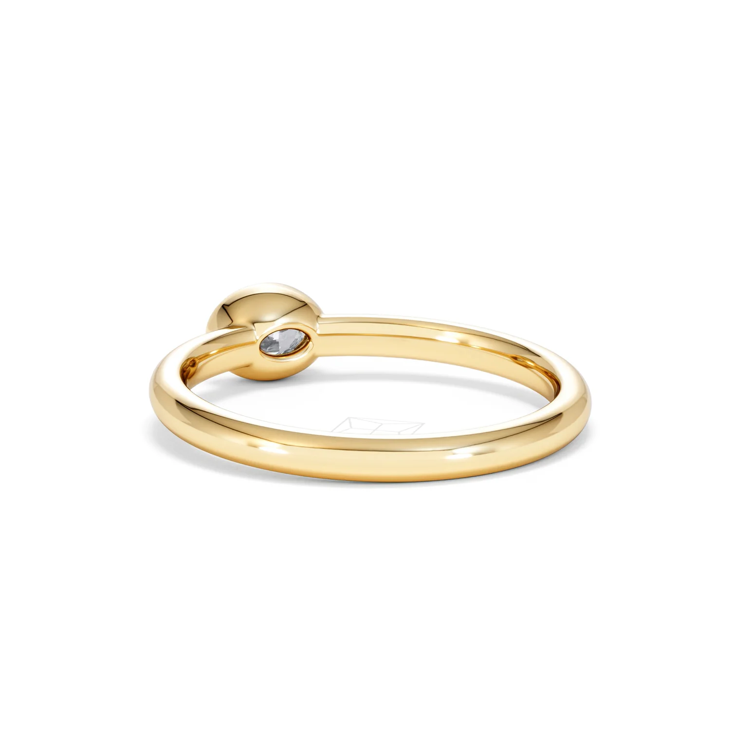 Horizon Oval Cut Lab Diamond Solitaire Ring 0.25ct H/SI in 9K Gold - Image 57