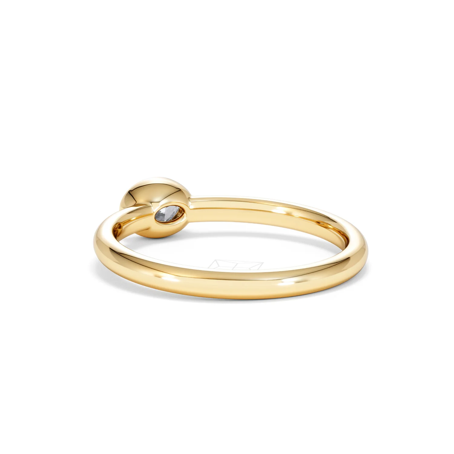 Horizon Oval Cut Lab Diamond Solitaire Ring 0.25ct H/SI in 9K Gold - Image 58