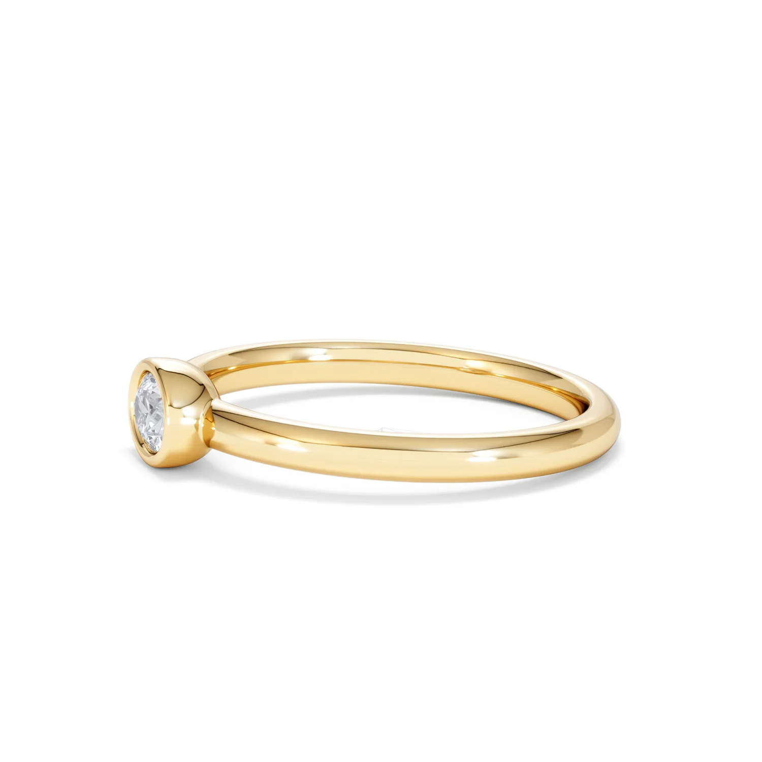Horizon Oval Cut Lab Diamond Solitaire Ring 0.25ct H/SI in 9K Gold - Image 75