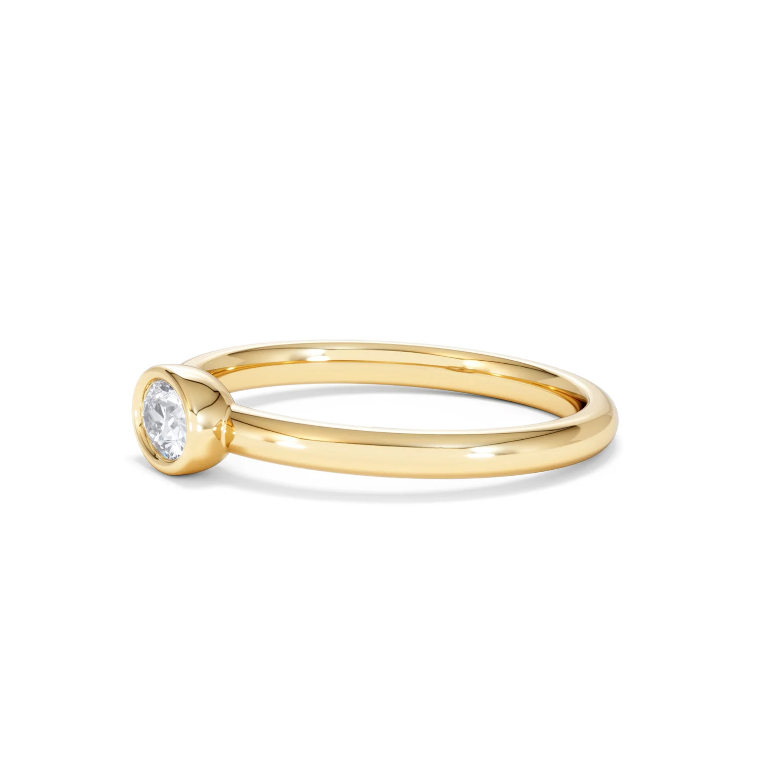 Horizon Oval Cut Lab Diamond Solitaire Ring 0.25ct H/SI in 9K Gold - Image 77
