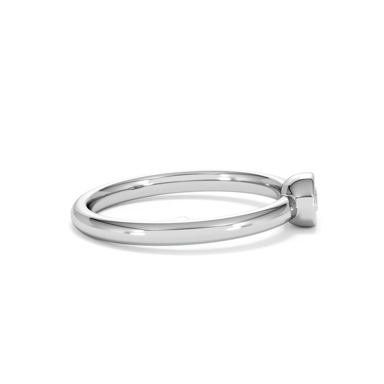 Horizon Oval Cut Lab Diamond Solitaire Ring 0.25ct H/SI in 9K White Gold - Image 29