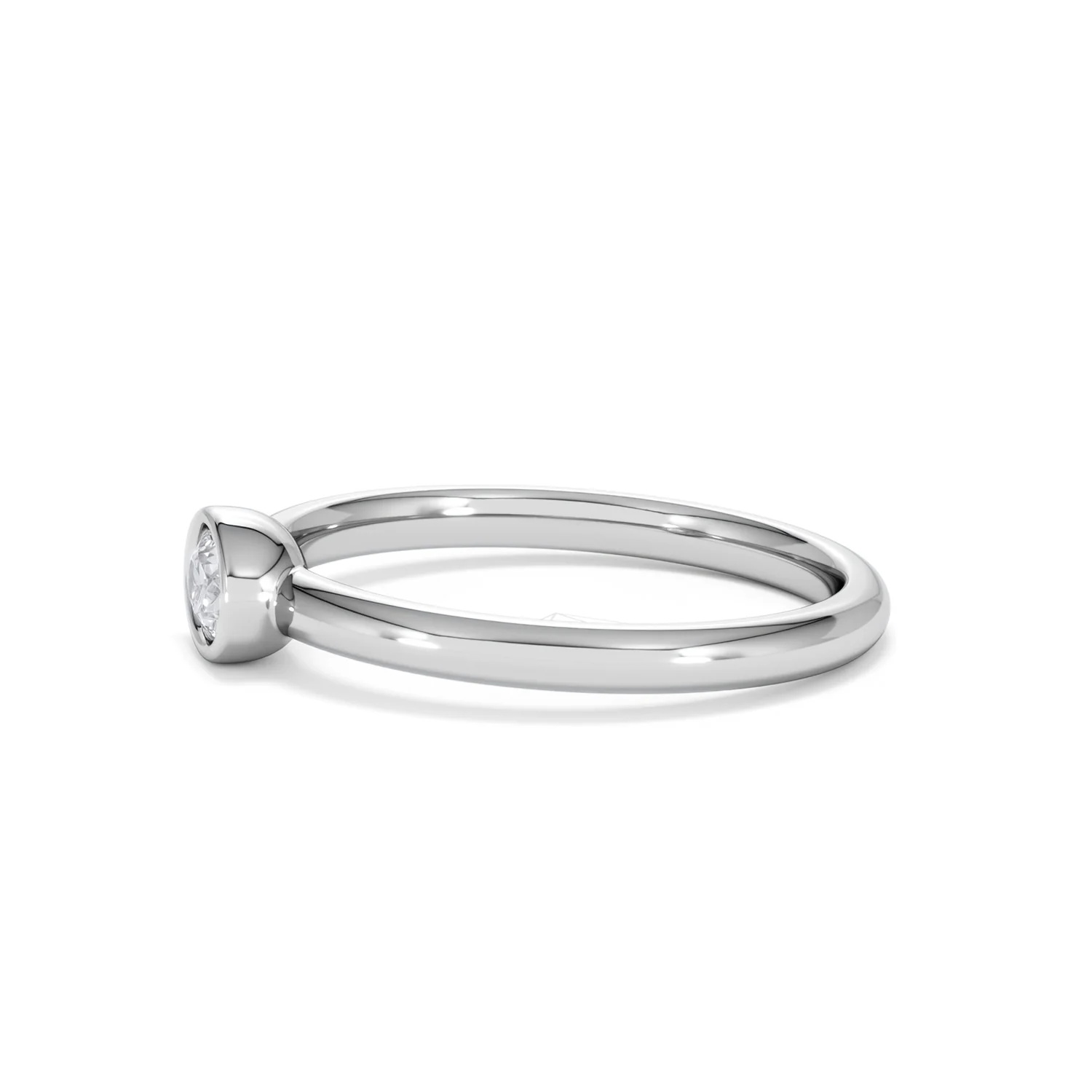 Horizon Oval Cut Lab Diamond Solitaire Ring 0.25ct H/SI in 9K White Gold - Image 73