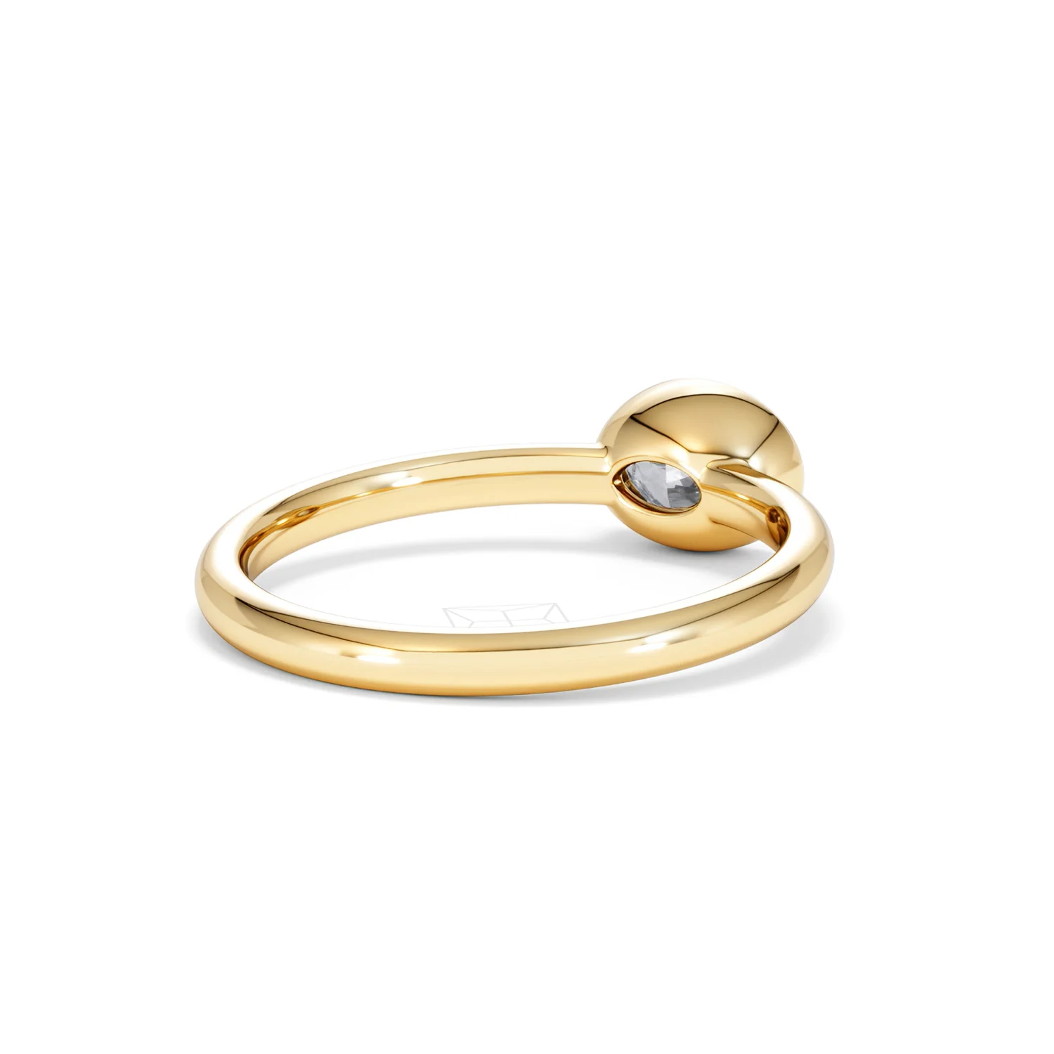 Horizon Oval Cut Lab Diamond Solitaire Ring 0.50ct H/SI in 9K Gold - Image 42