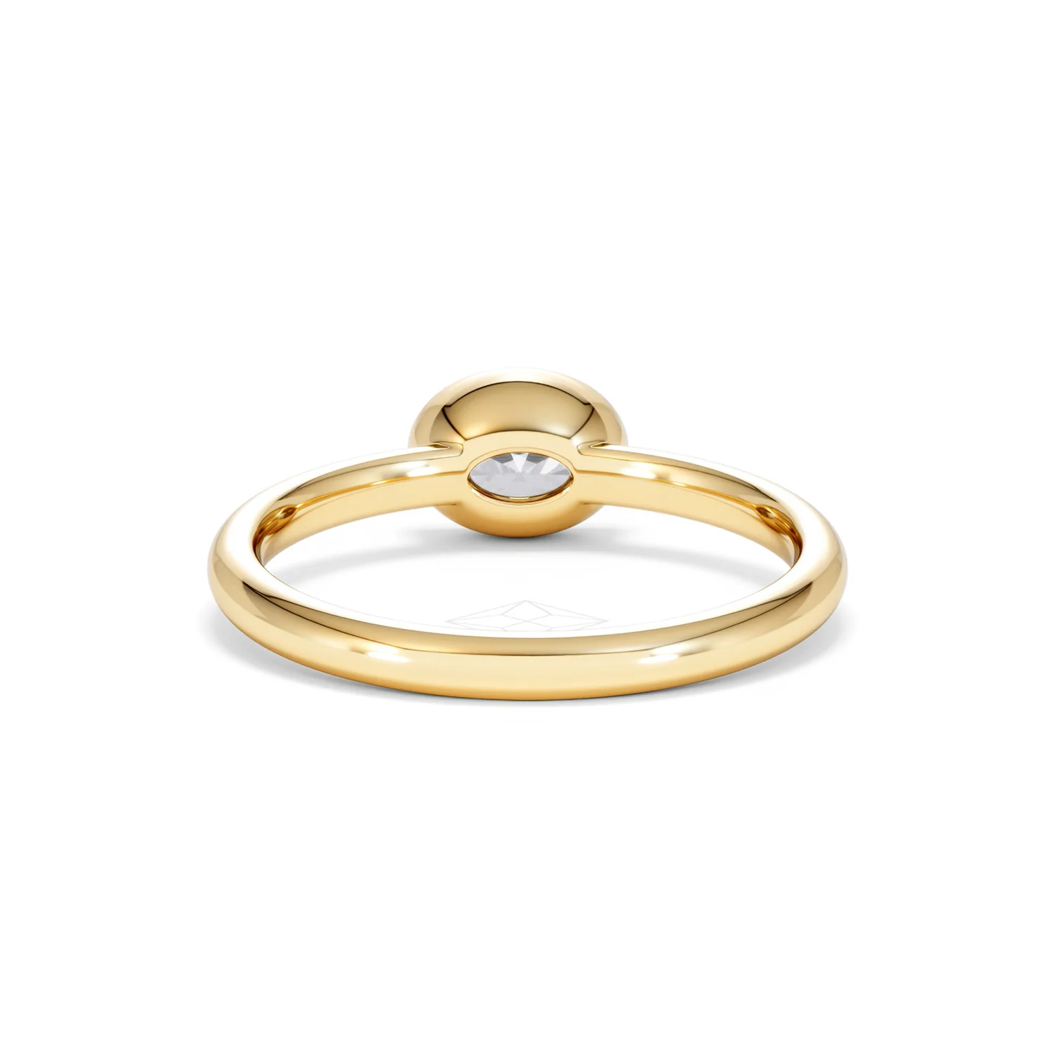 Horizon Oval Cut Lab Diamond Solitaire Ring 0.50ct H/SI in 9K Gold - Image 50