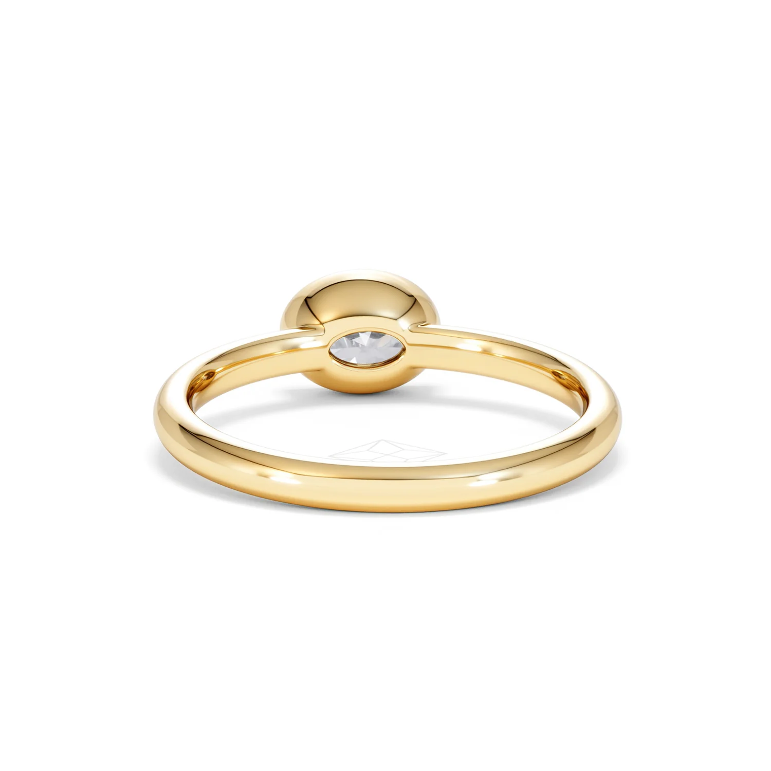 Horizon Oval Cut Lab Diamond Solitaire Ring 0.50ct H/SI in 9K Gold - Image 51